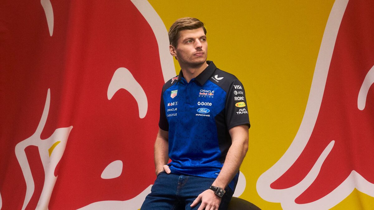 Max Verstappen en la presentación oficial de la nueva temporada