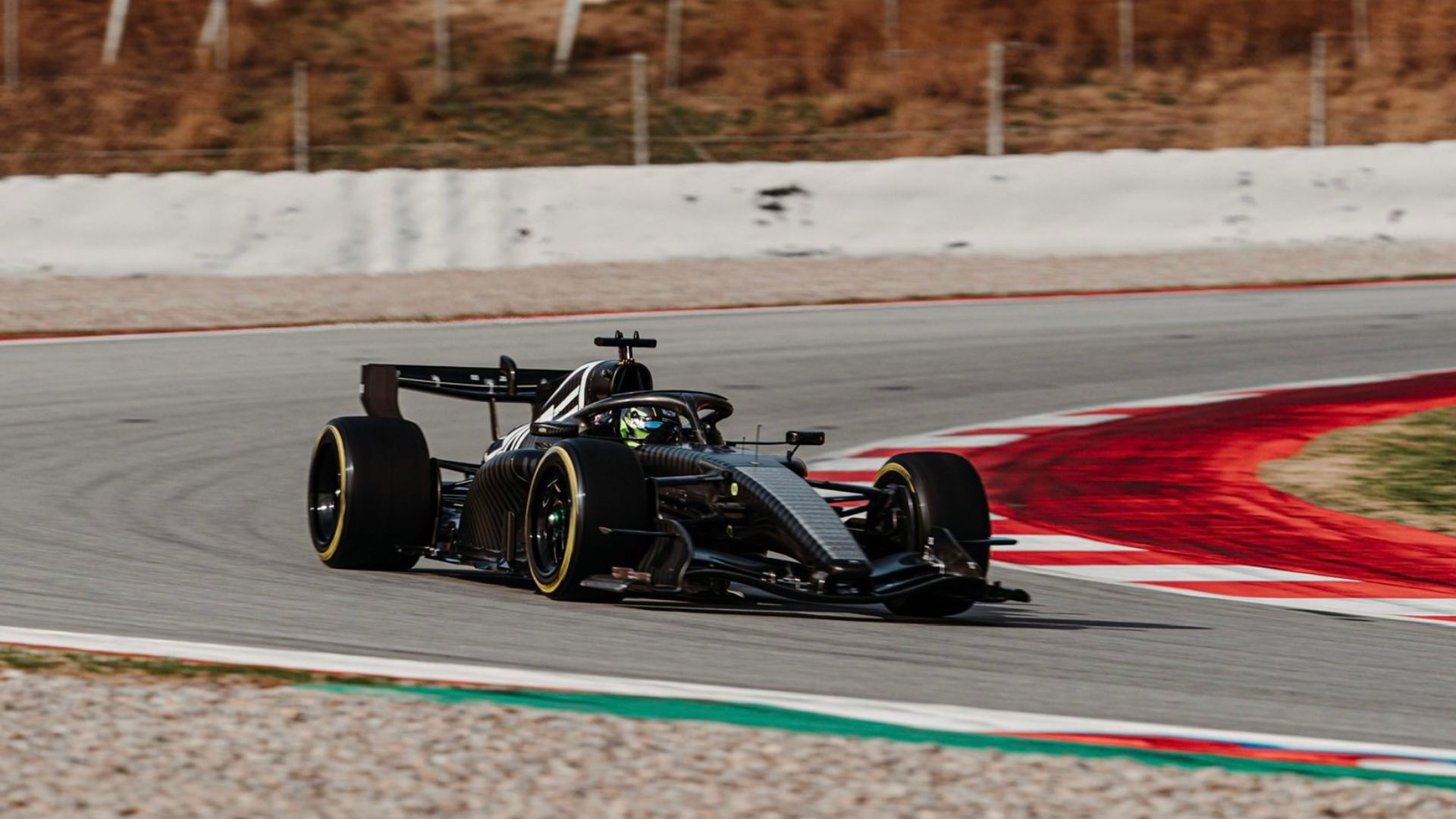 El Cadillac en el shakedown de Barcelona