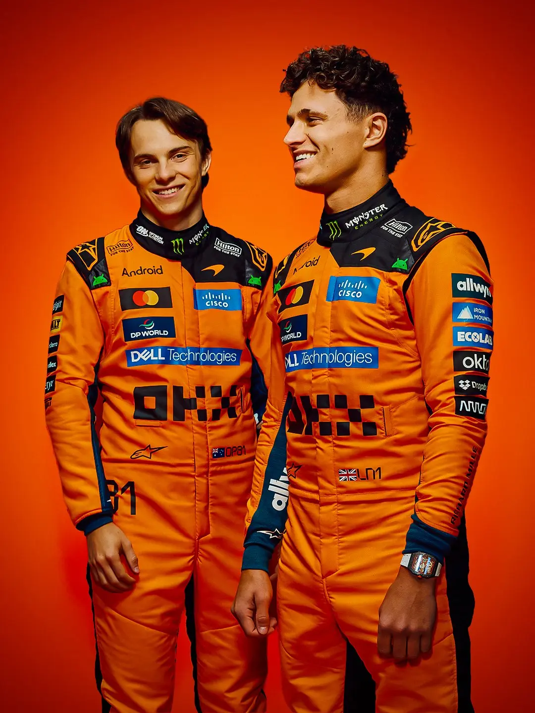 Oscar Piastri y Lando Norris